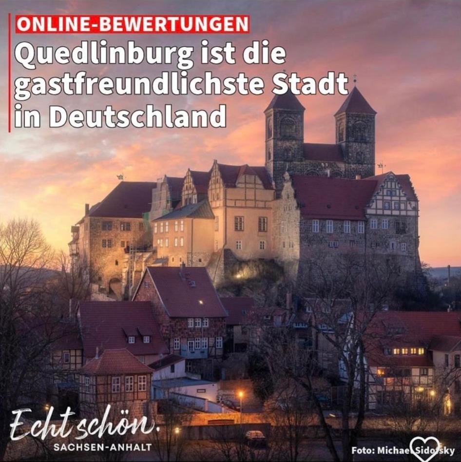 100 Qm Ferienwohnung Am Heiligen Brunnen Quedlinburg Exterior photo